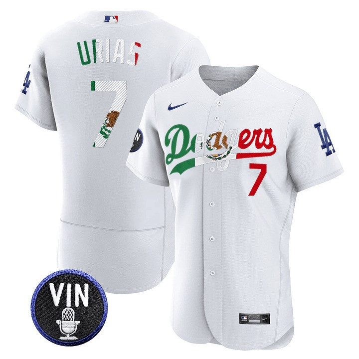 Men's Dodgers Mexico Special Jersey - All Stitched - Image 6