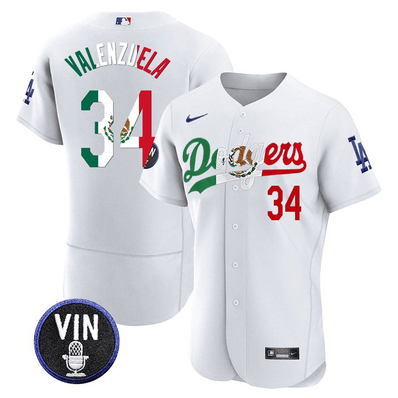 Men's Dodgers Mexico Special Jersey - All Stitched - Image 4
