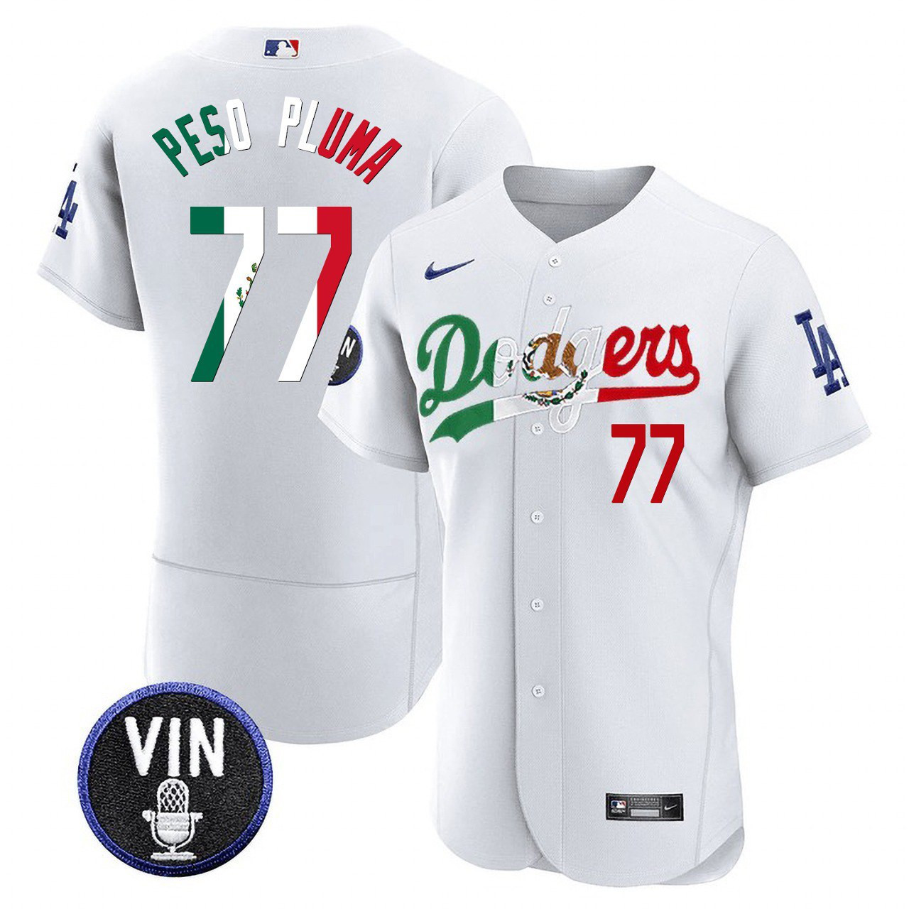 Men's Dodgers Mexico Special Jersey - All Stitched - Image 5