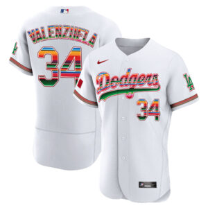 Men's Dodgers Mexico Flex Base Limited Jersey - All Stitched