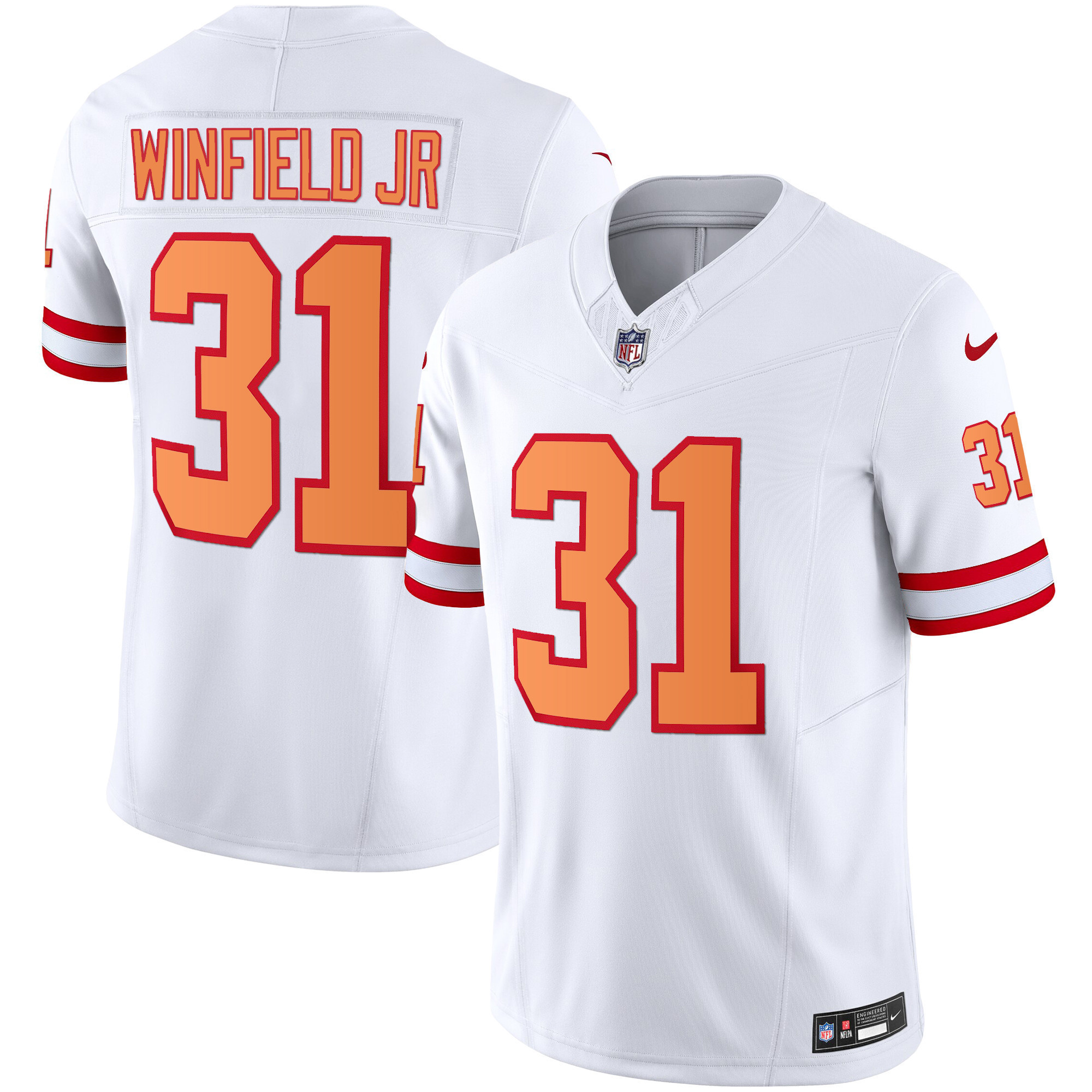 Men's Buccaneers Throwback & Gold Limited Jersey - All Stitched - Image 13