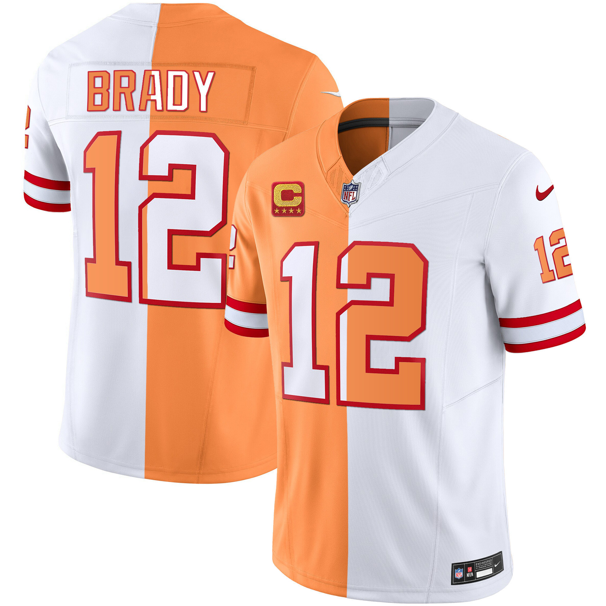 Men's Buccaneers Throwback & Gold Limited Jersey - All Stitched - Image 15