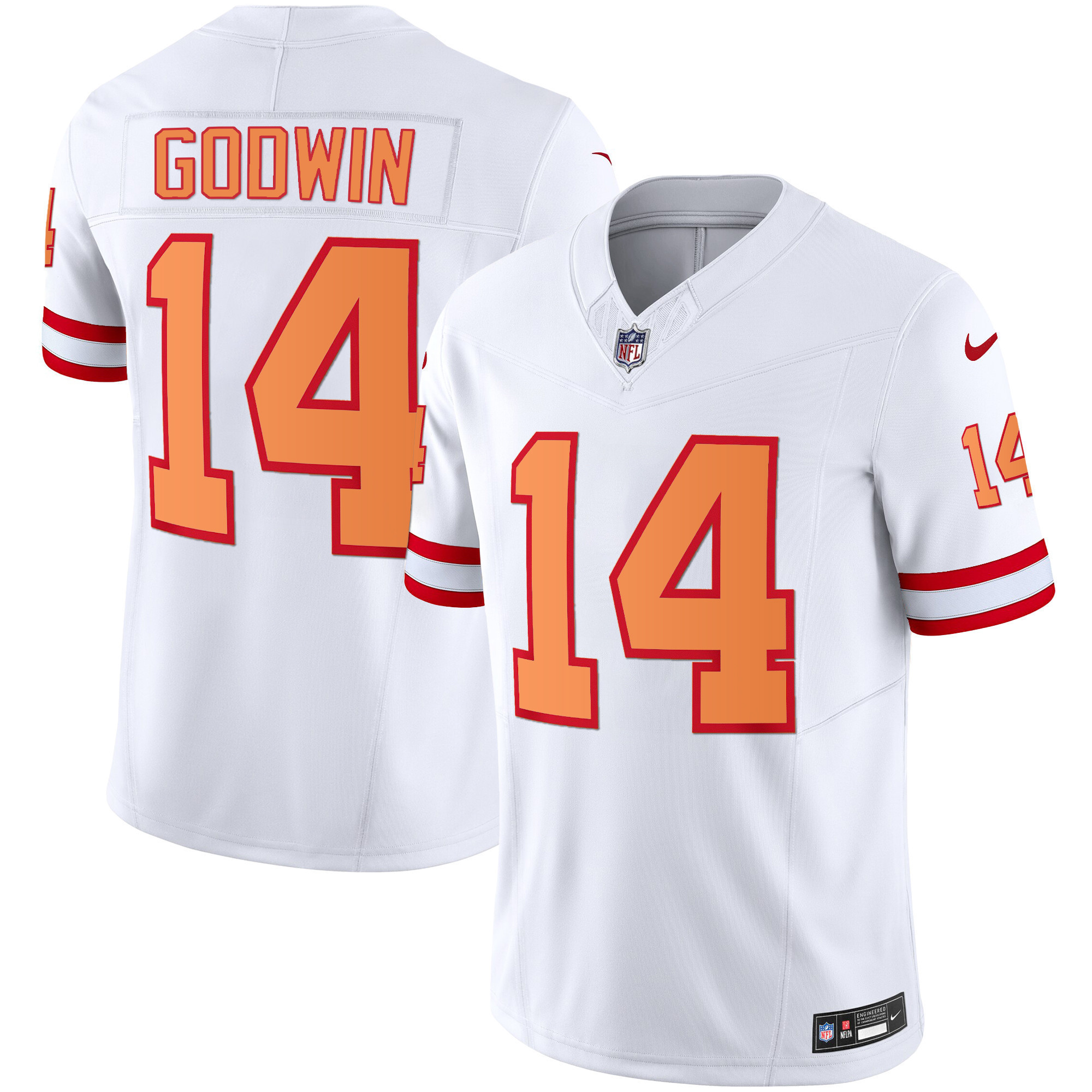 Men's Buccaneers Throwback & Gold Limited Jersey - All Stitched - Image 10