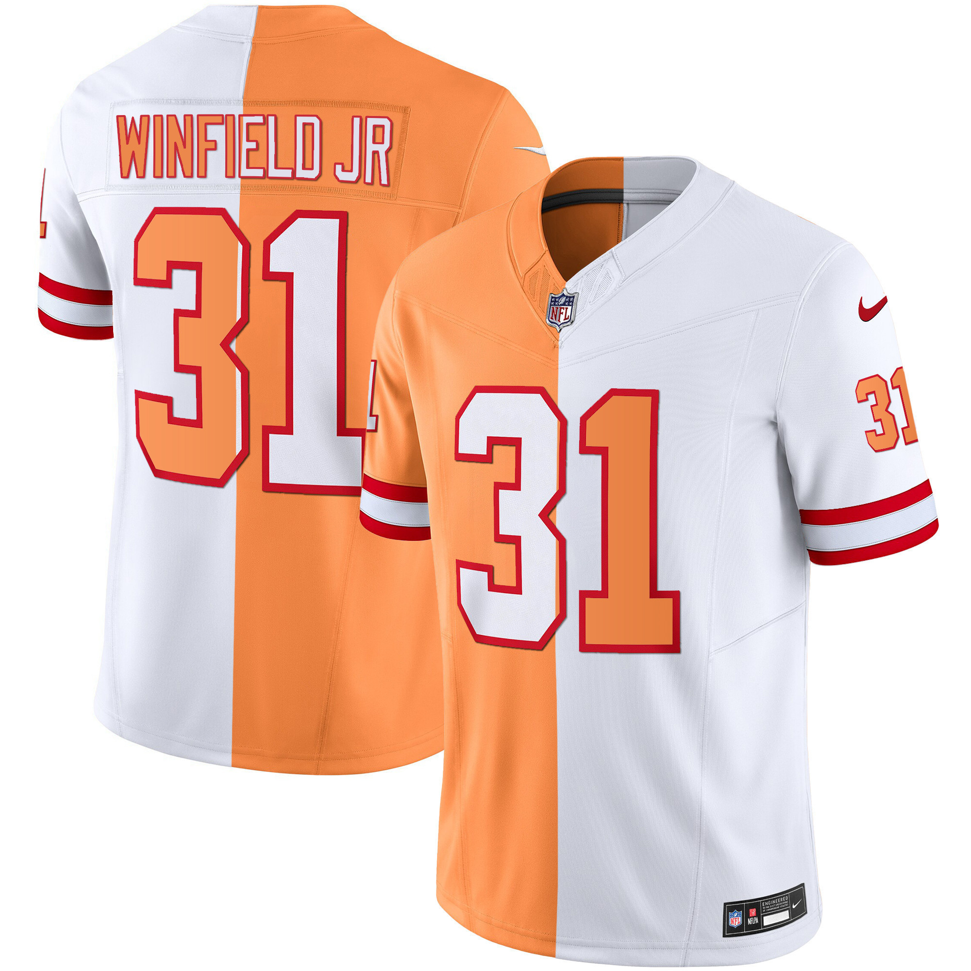 Men's Buccaneers Throwback & Gold Limited Jersey - All Stitched - Image 20