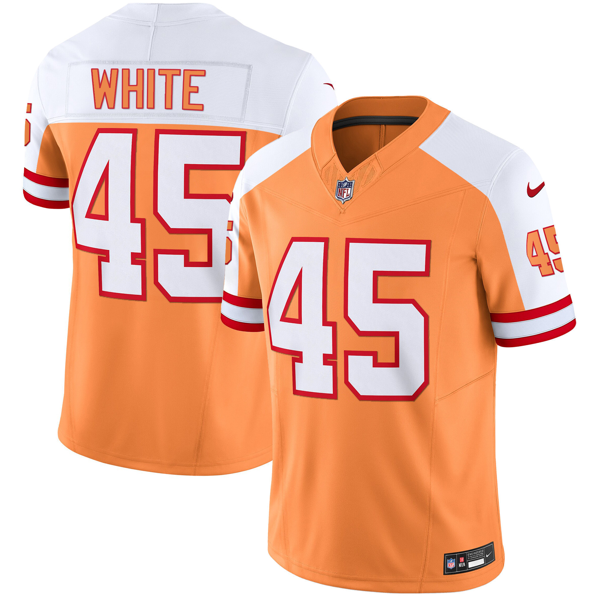 Men's Buccaneers Throwback & Gold Limited Jersey - All Stitched - Image 28