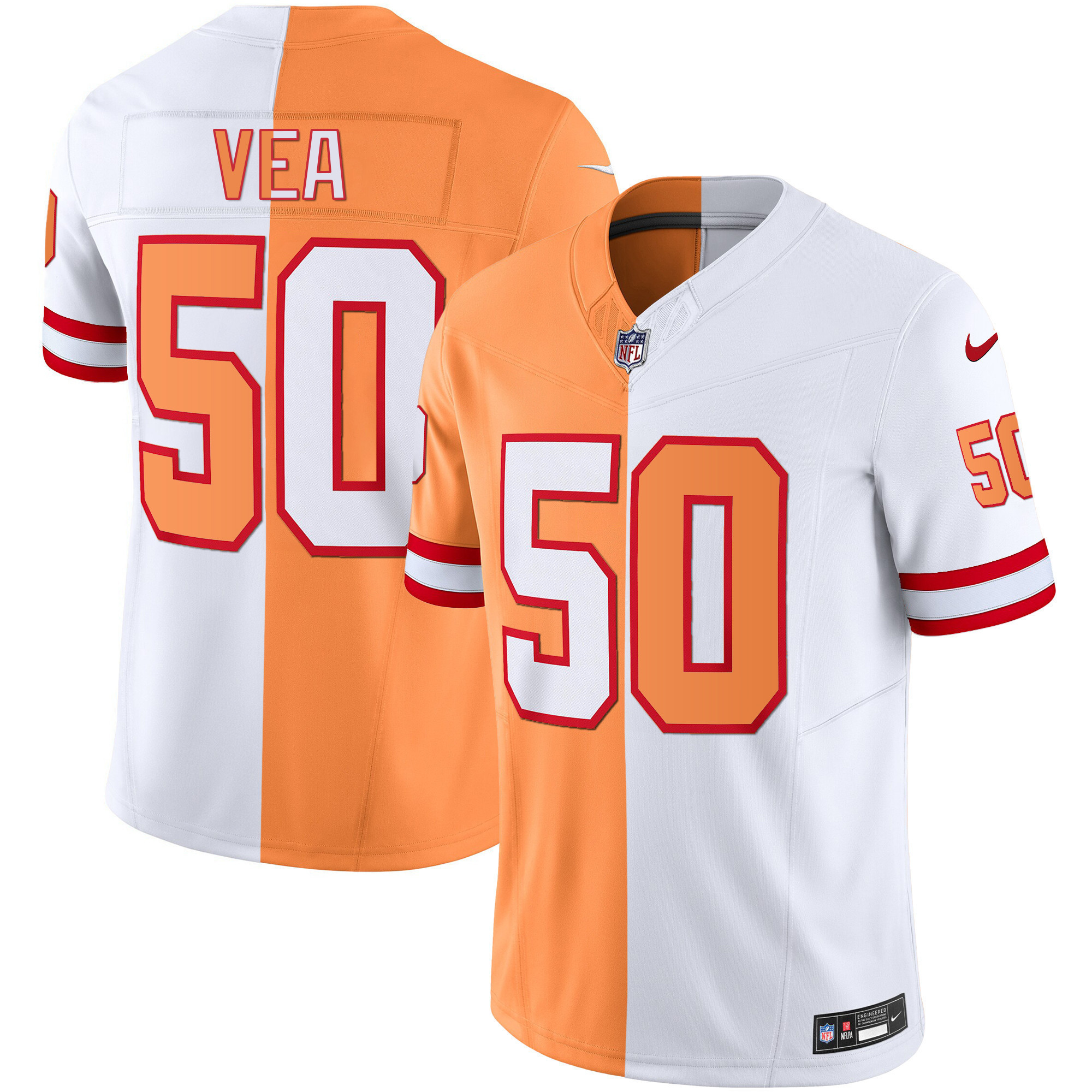 Men's Buccaneers Throwback & Gold Limited Jersey - All Stitched - Image 19