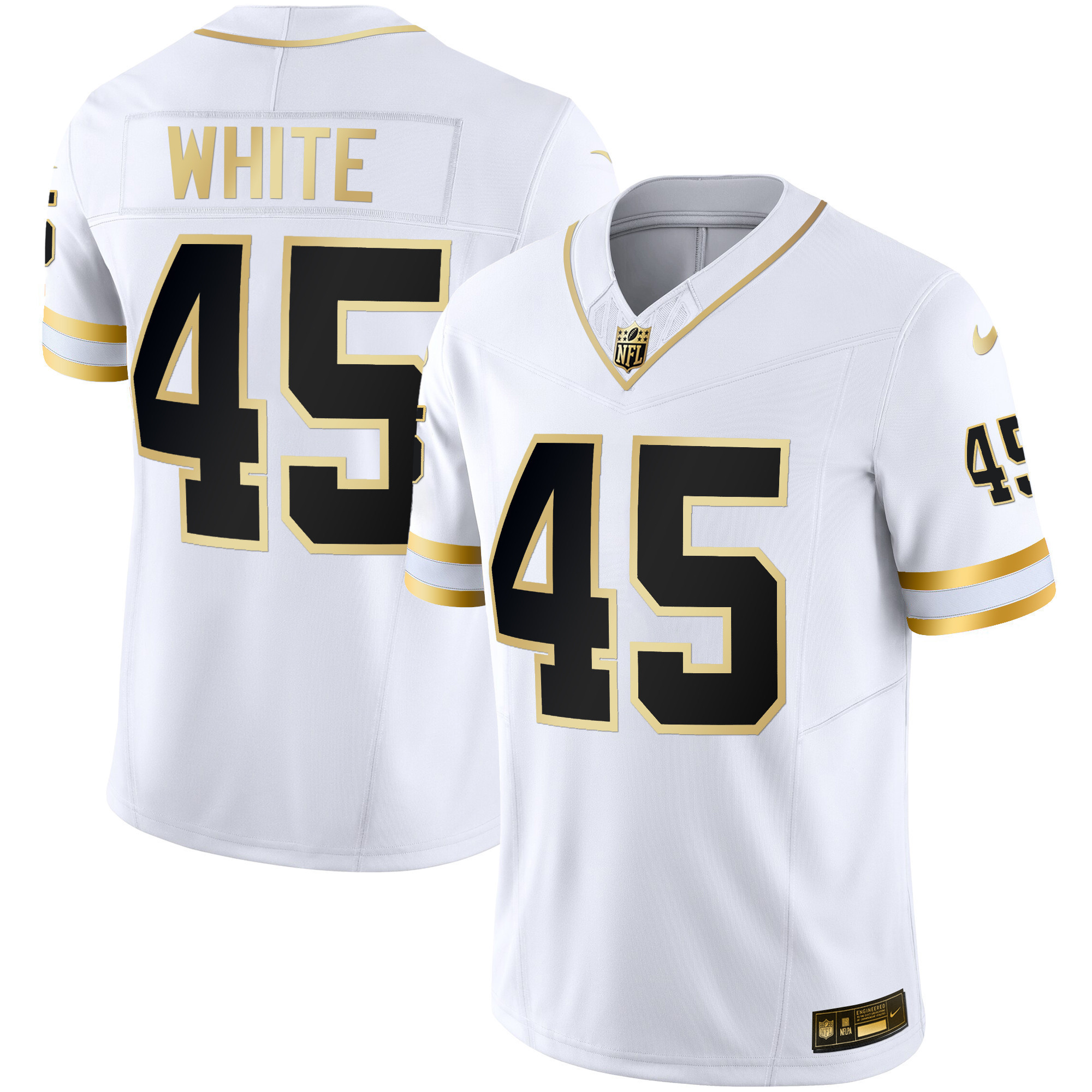 Men's Buccaneers Throwback & Gold Limited Jersey - All Stitched - Image 42