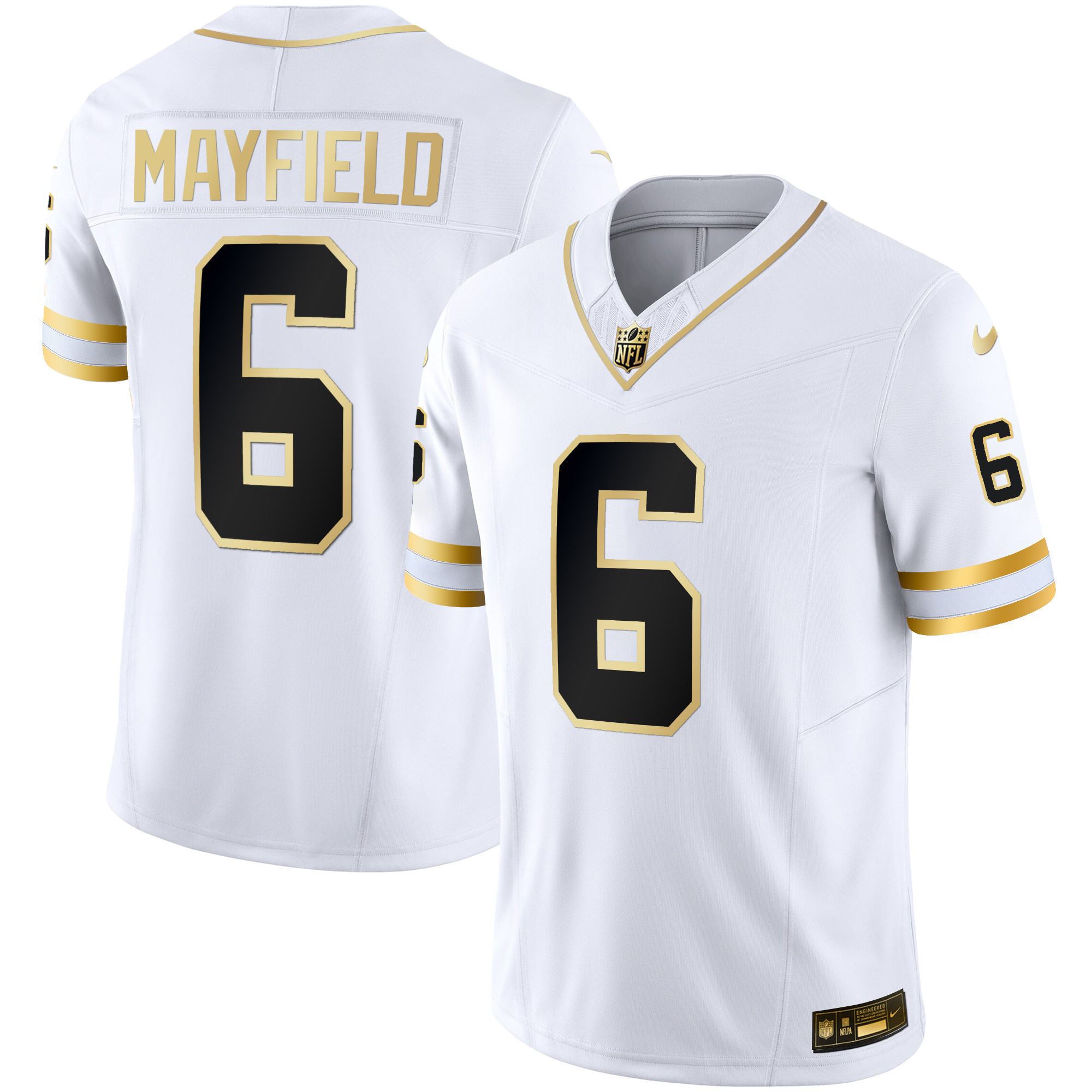 Men's Buccaneers Throwback & Gold Limited Jersey - All Stitched - Image 39