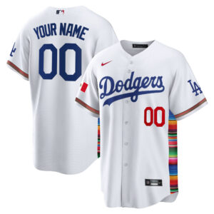 Dodgers Mexico Cool Base Limited Custom Jersey V2 - All Stitched