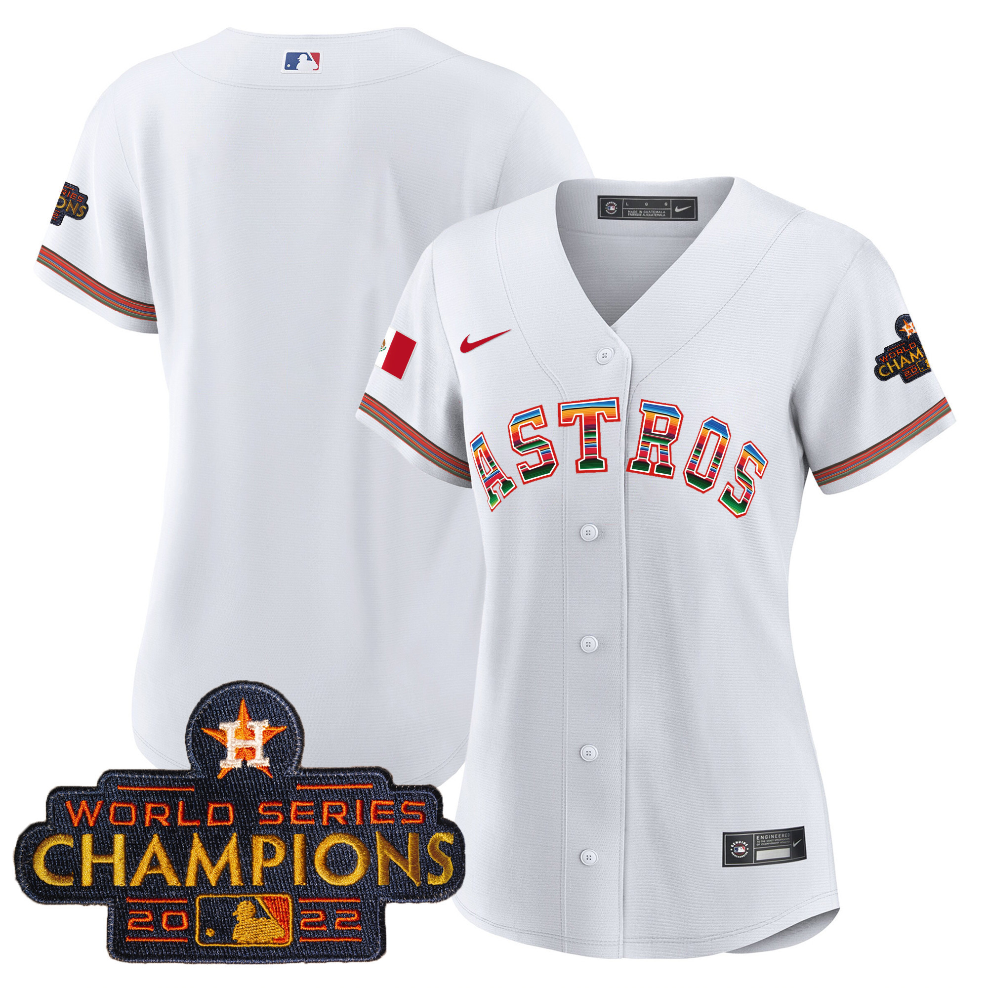Women's Astros Mexico Baseball Limited Jersey - All Stitched - Image 24