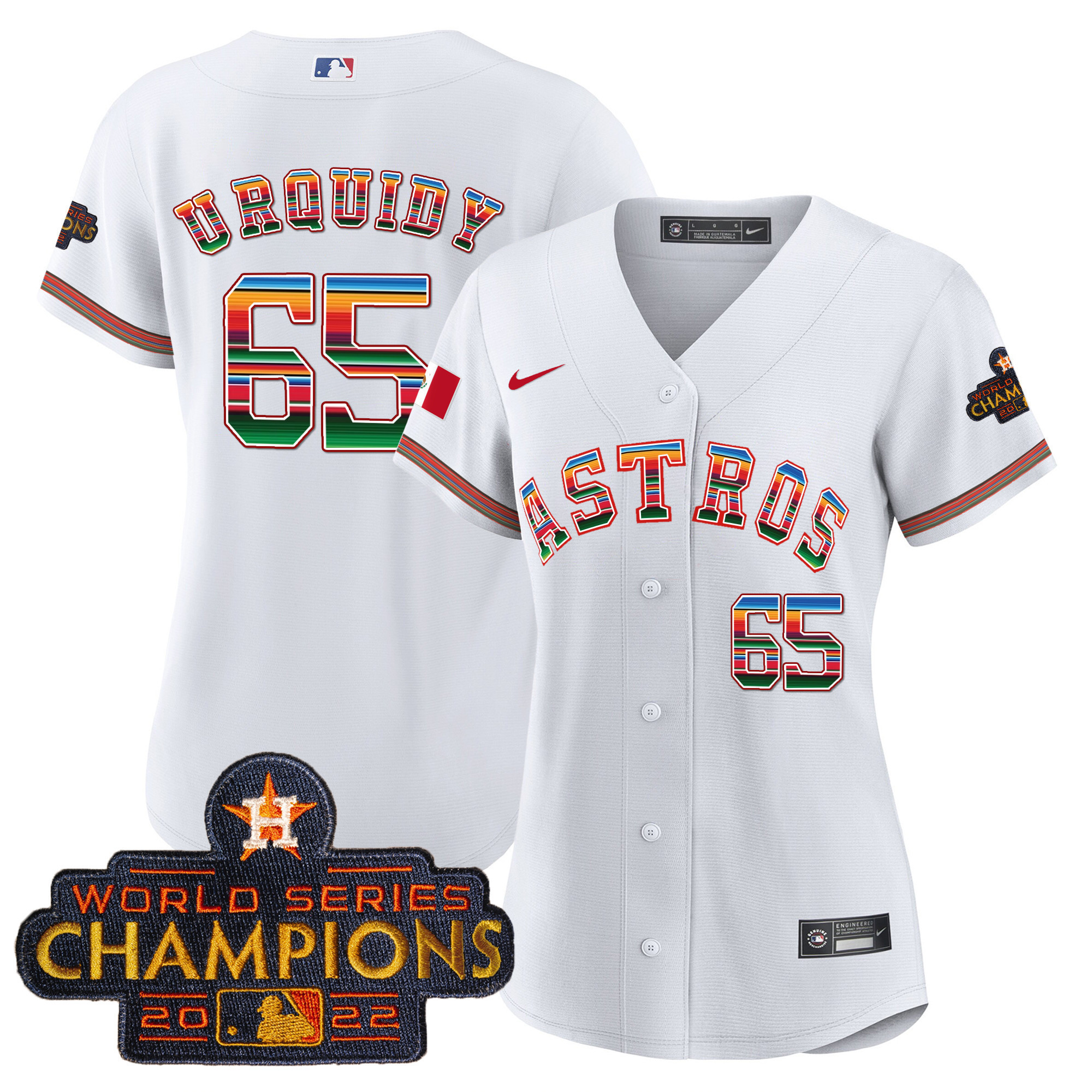 Women's Astros Mexico Baseball Limited Jersey - All Stitched - Image 23