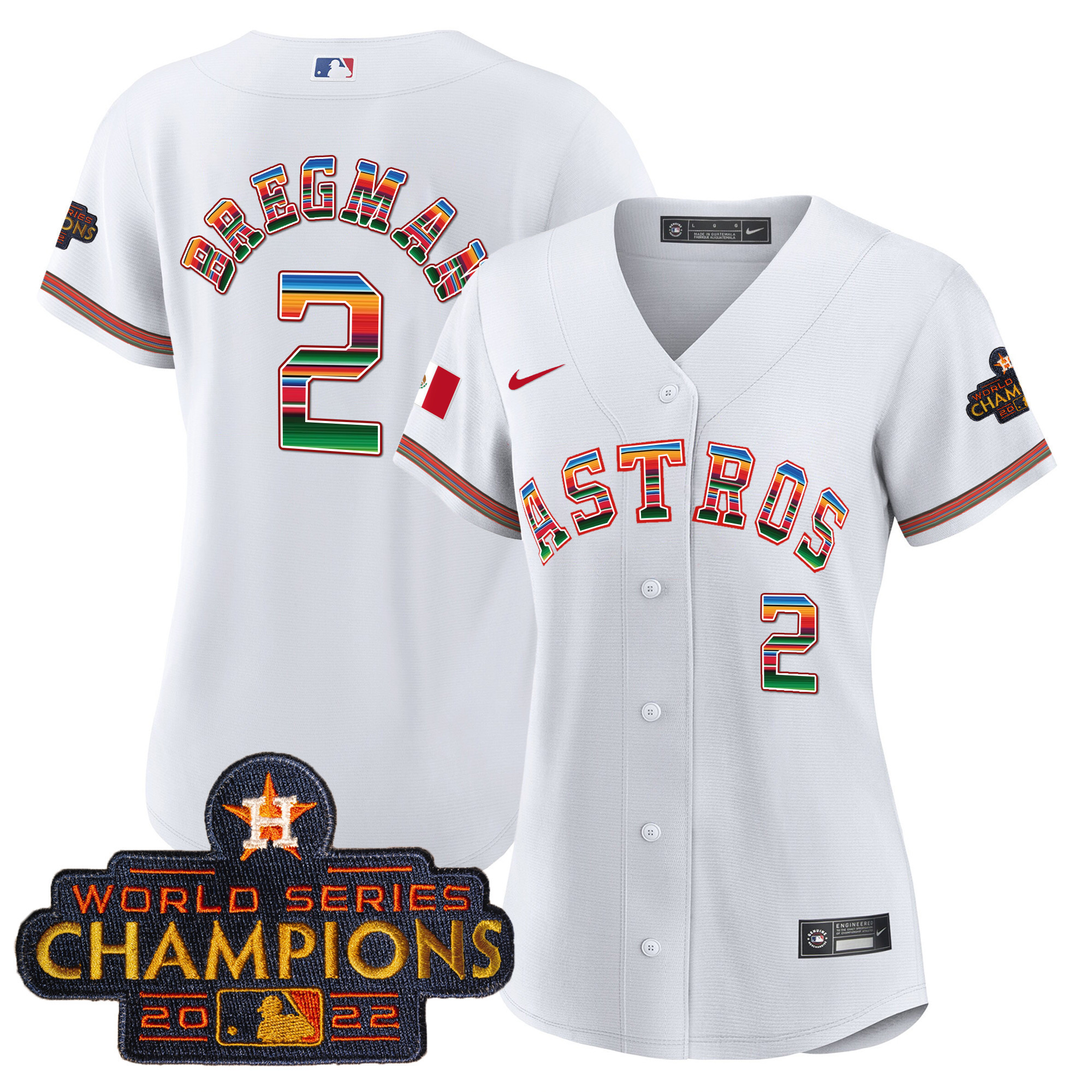 Women's Astros Mexico Baseball Limited Jersey - All Stitched - Image 18