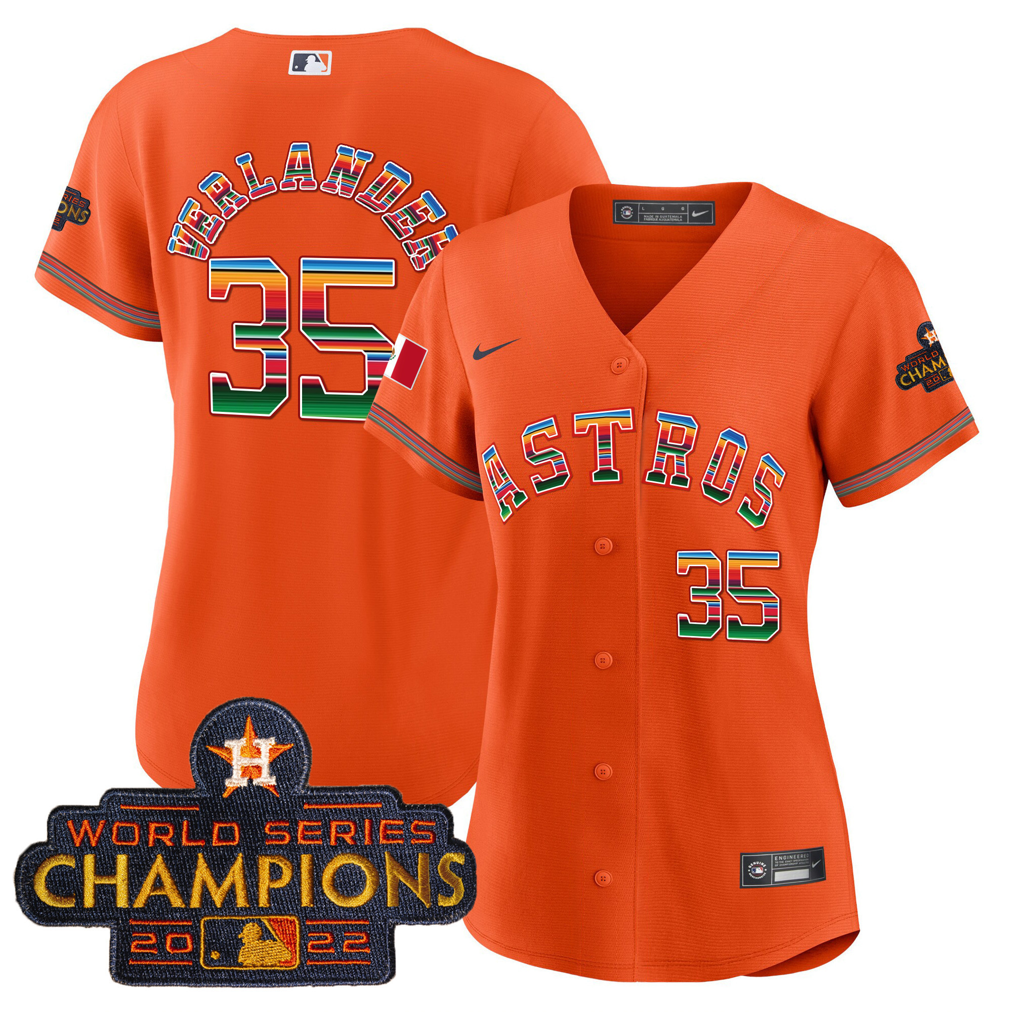 Women's Astros Mexico Baseball Limited Jersey - All Stitched - Image 13
