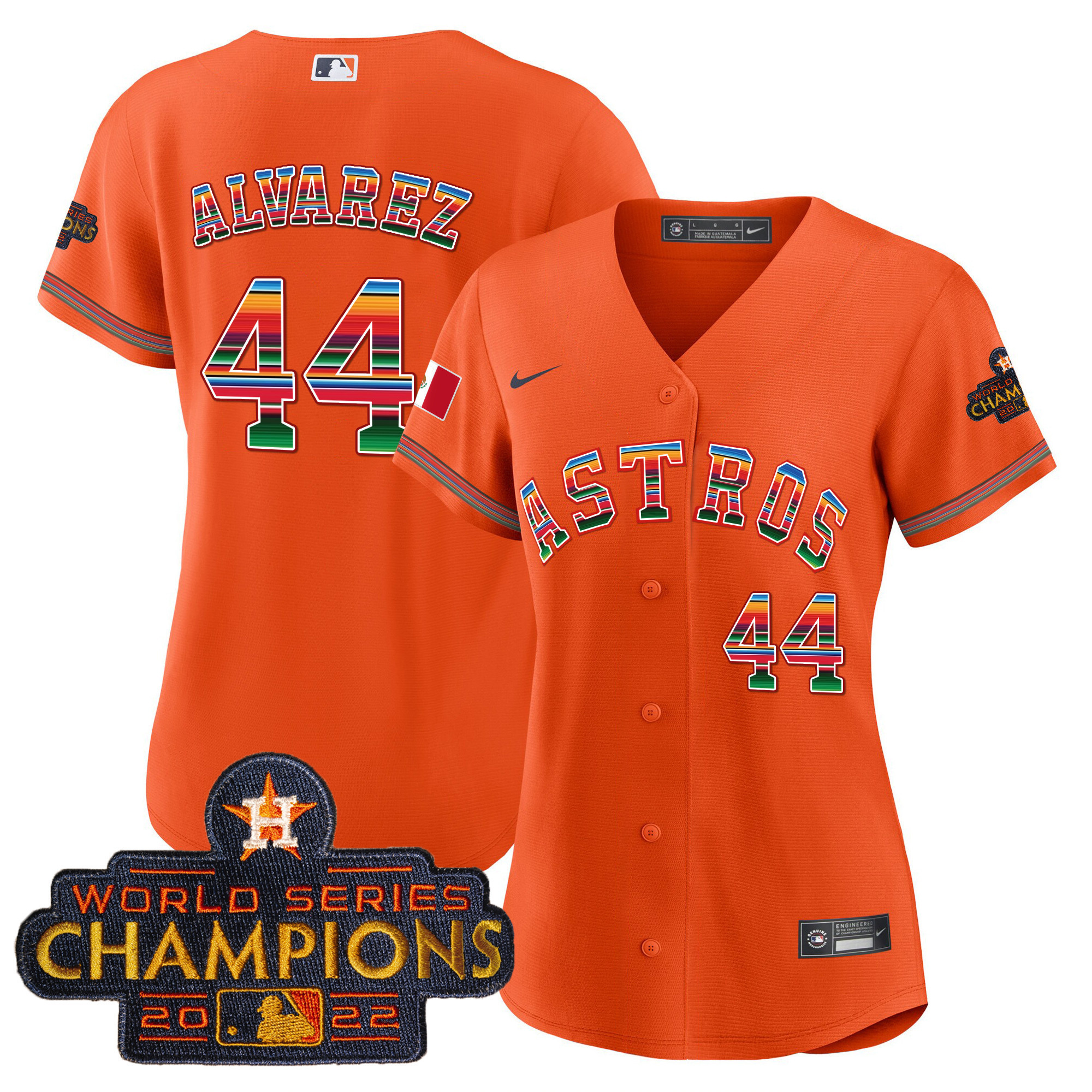 Women's Astros Mexico Baseball Limited Jersey - All Stitched - Image 12