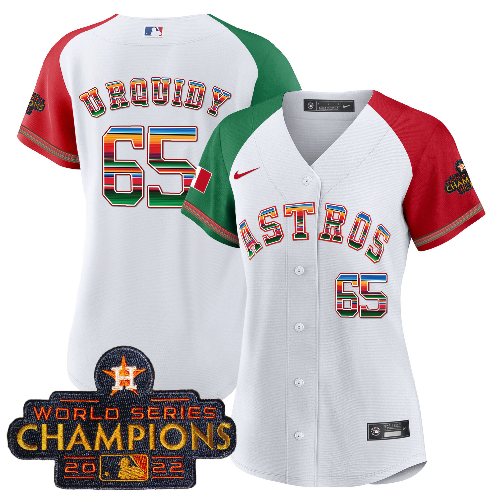 Women's Astros Mexico Baseball Limited Jersey - All Stitched - Image 47