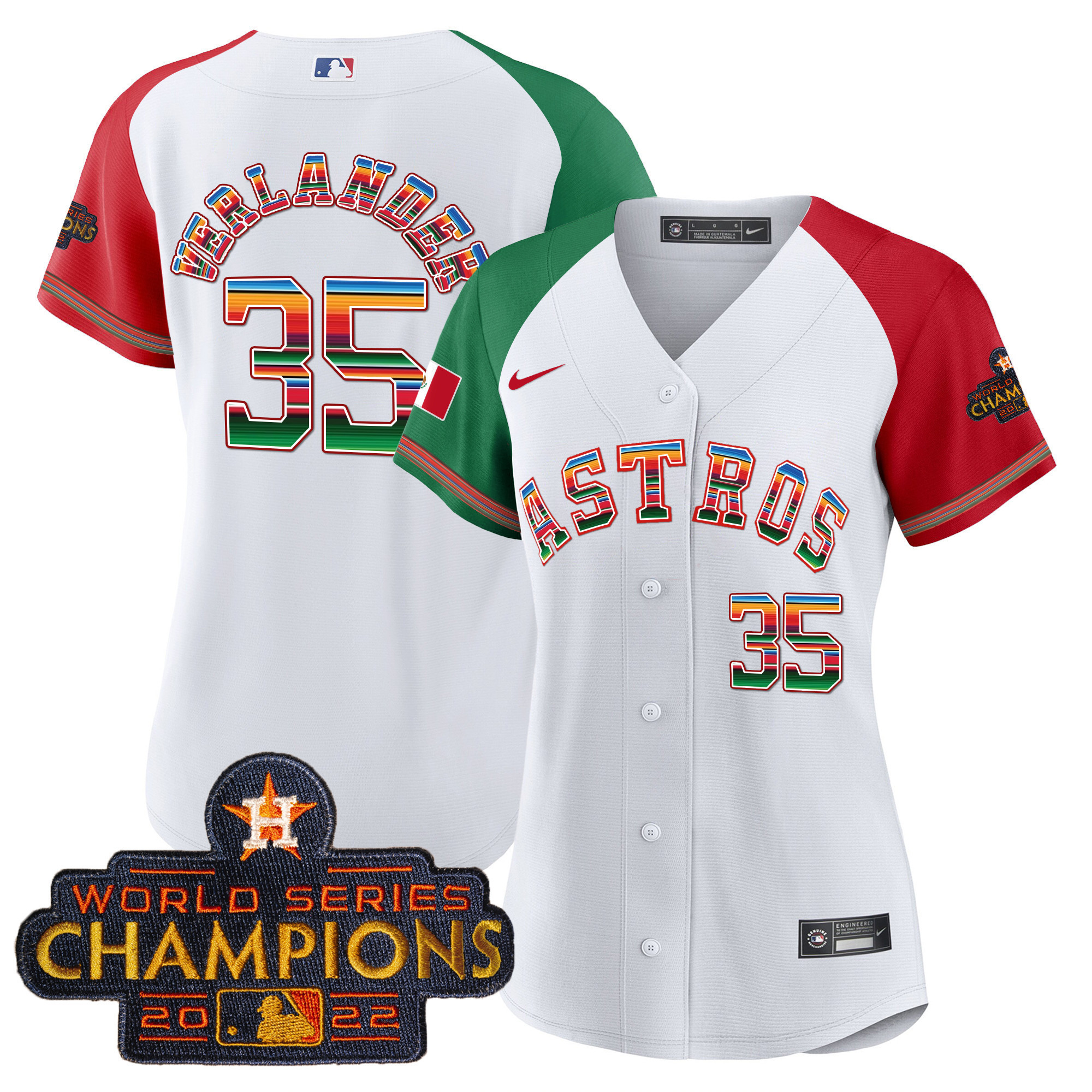 Women's Astros Mexico Baseball Limited Jersey - All Stitched - Image 45