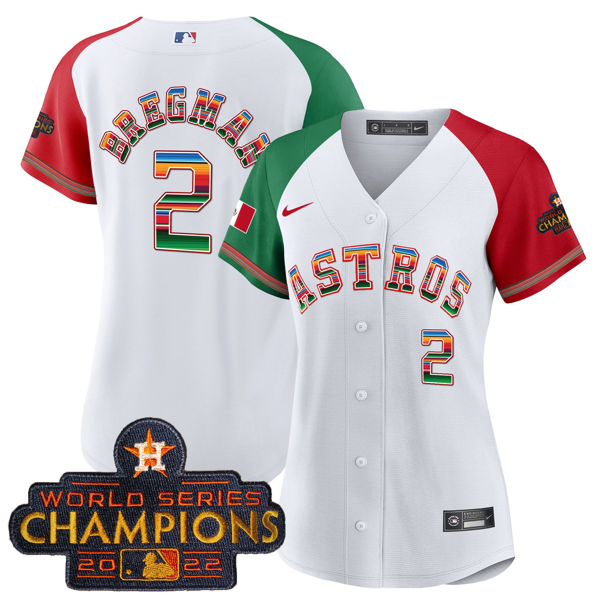 Women's Astros Mexico Baseball Limited Jersey - All Stitched - Image 42