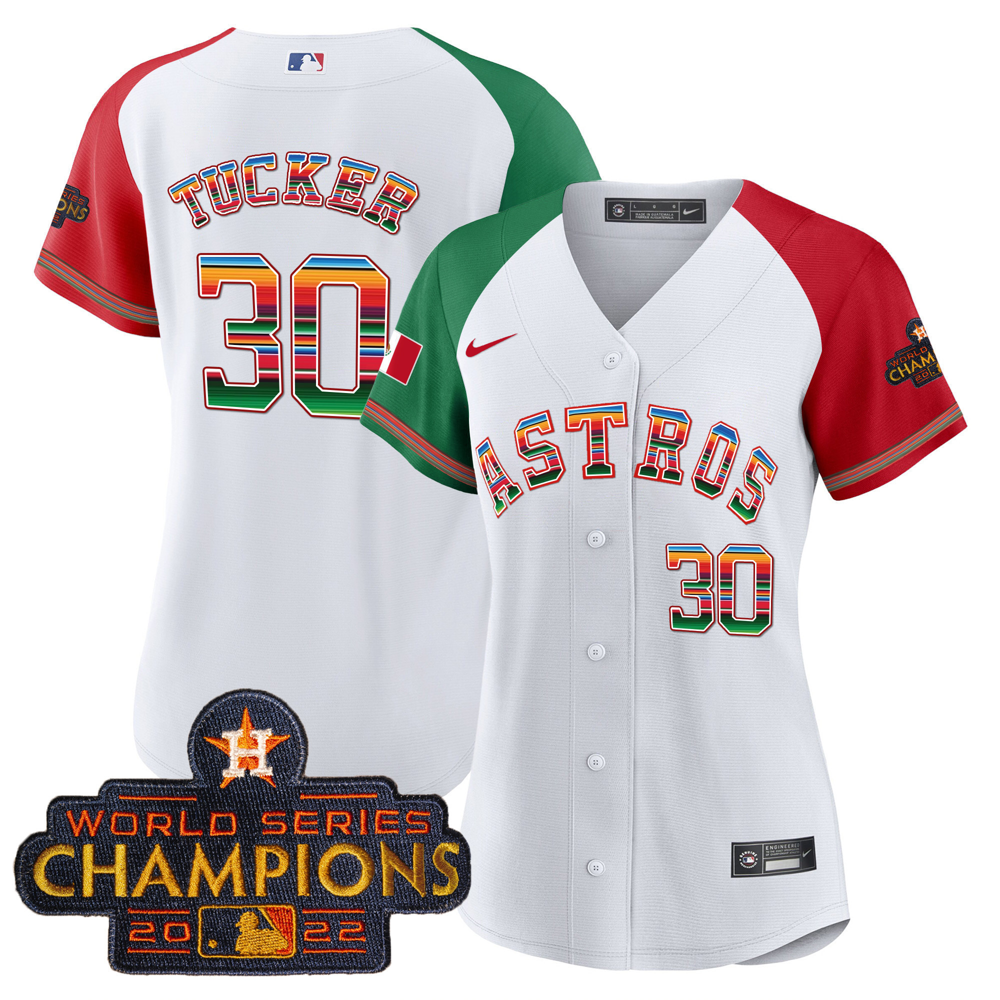 Women's Astros Mexico Baseball Limited Jersey - All Stitched - Image 46