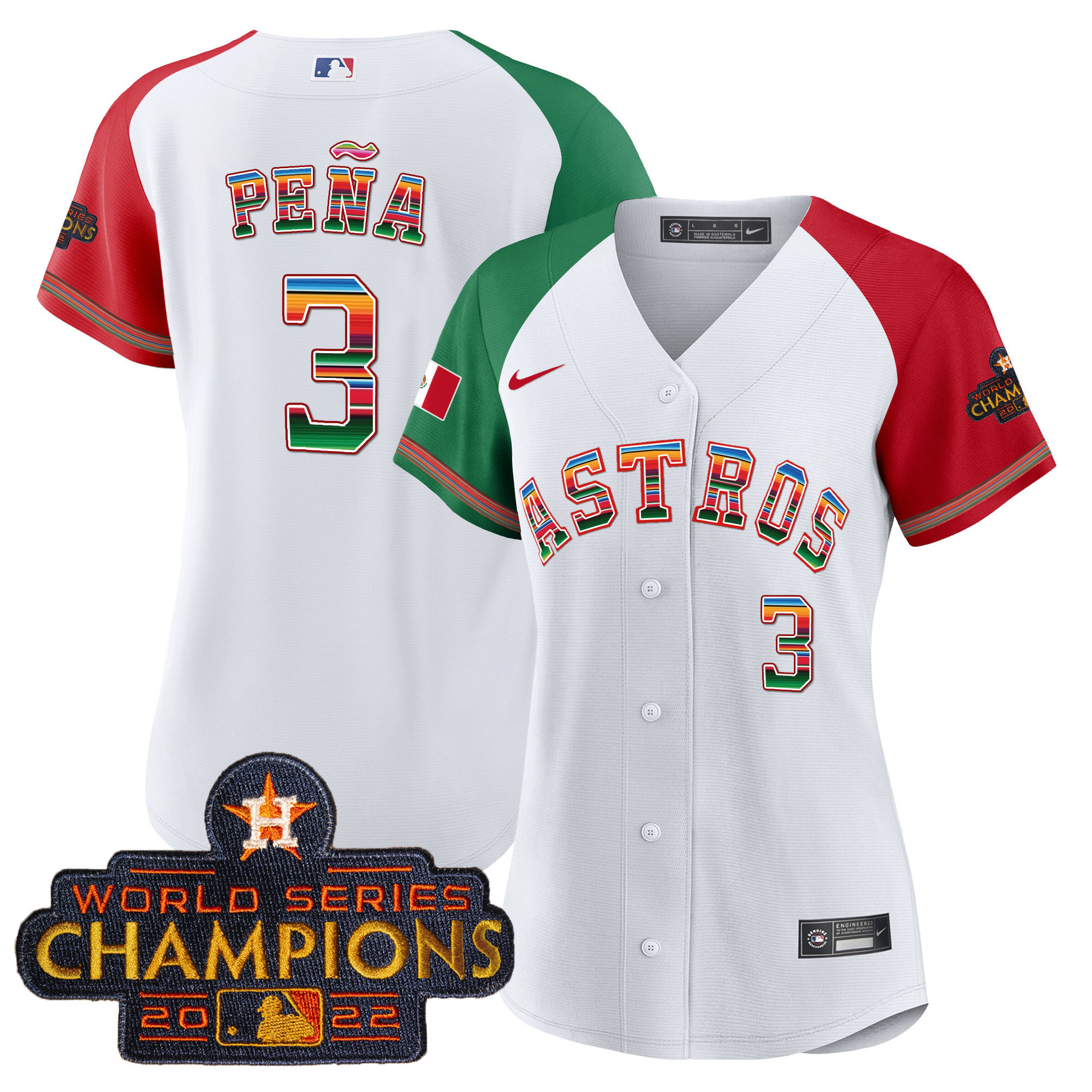 Women's Astros Mexico Baseball Limited Jersey - All Stitched - Image 41
