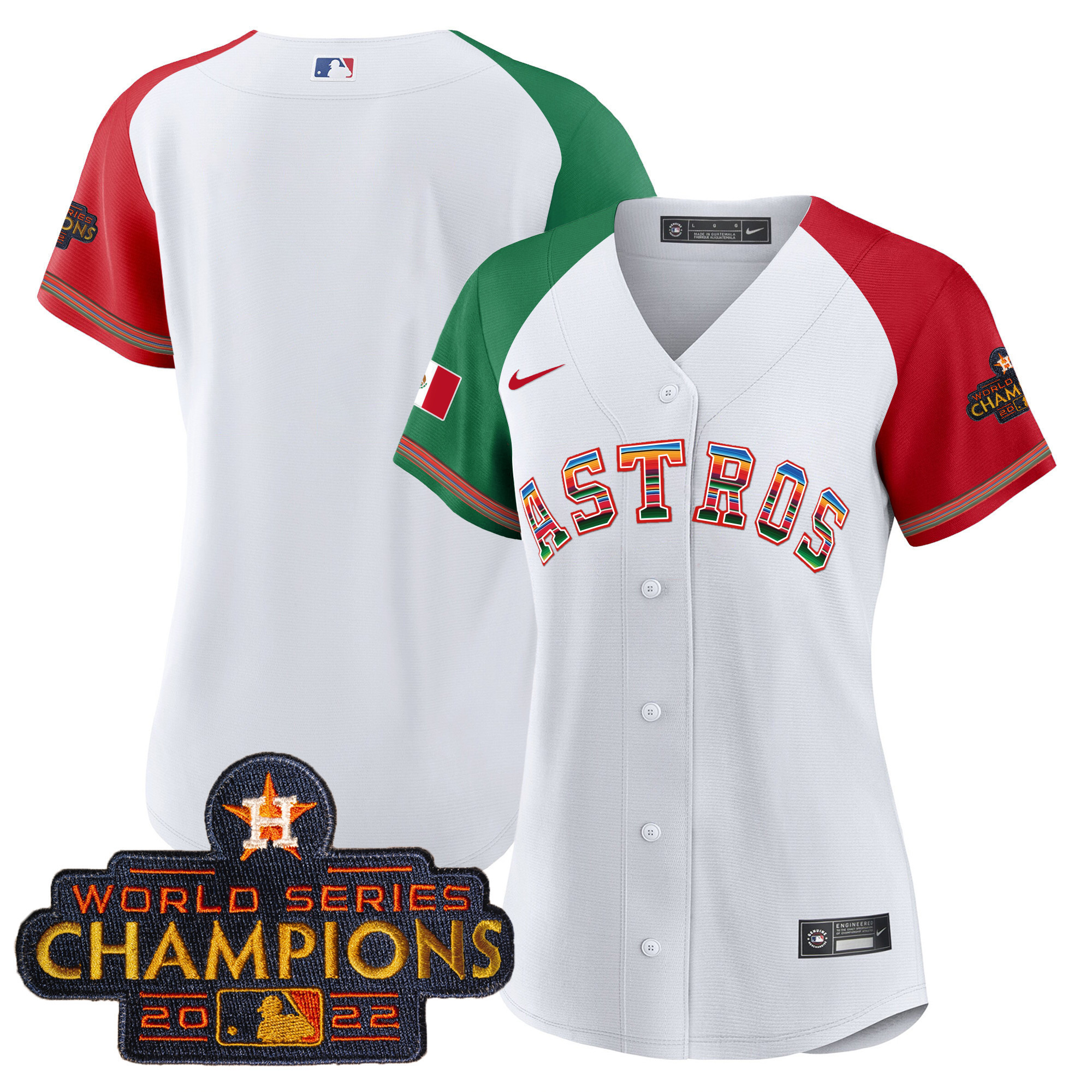Women's Astros Mexico Baseball Limited Jersey - All Stitched - Image 48