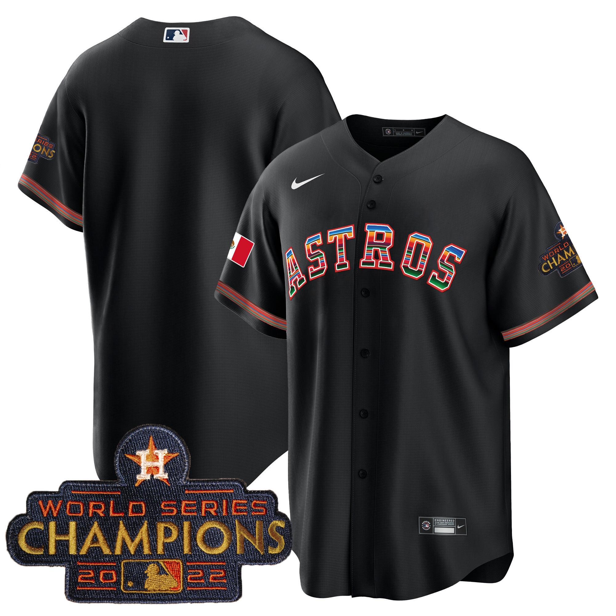 Men's Astros Mexico Hispanic Heritage Jersey - All Stitched - Image 8