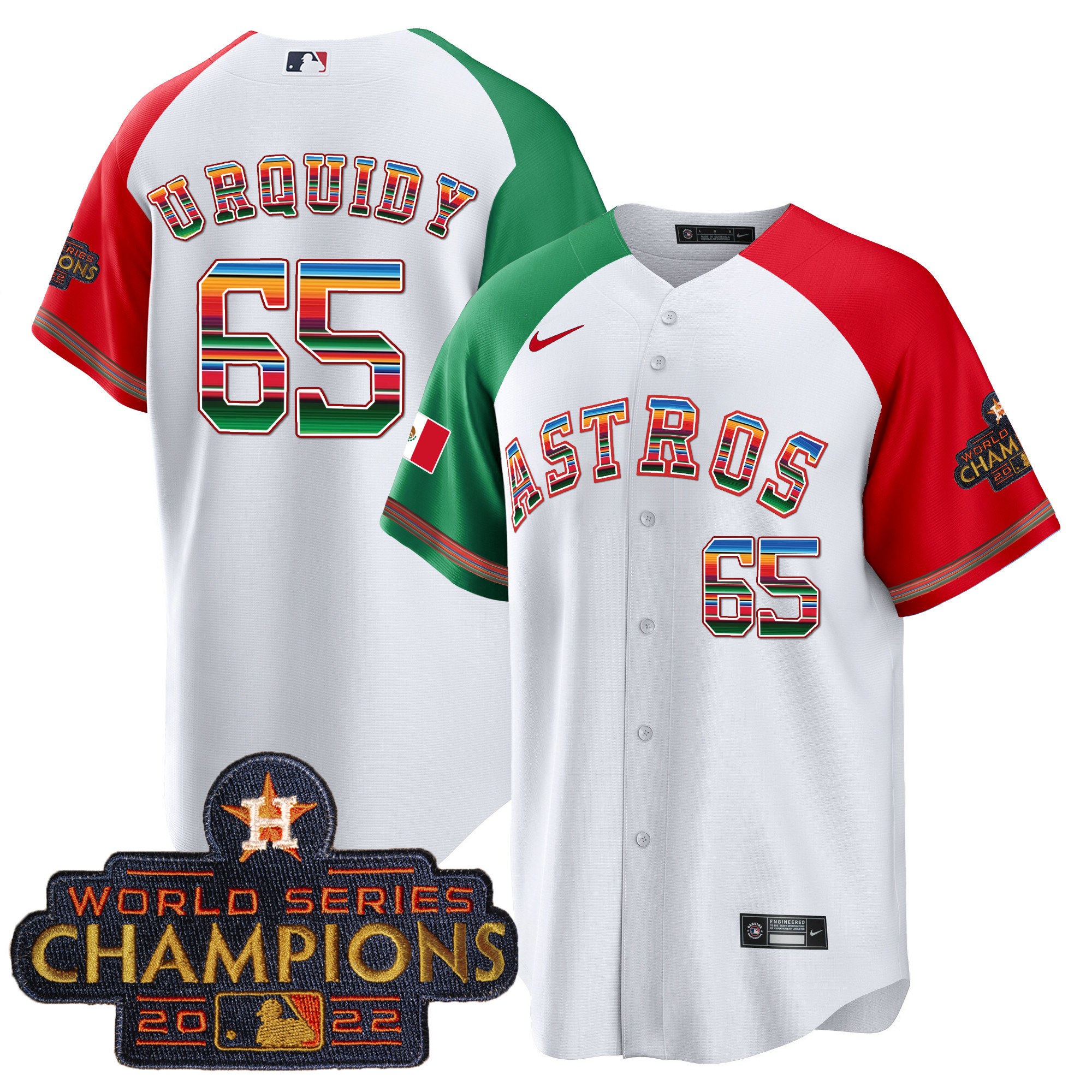 Men's Astros Mexico Hispanic Heritage Jersey - All Stitched - Image 47