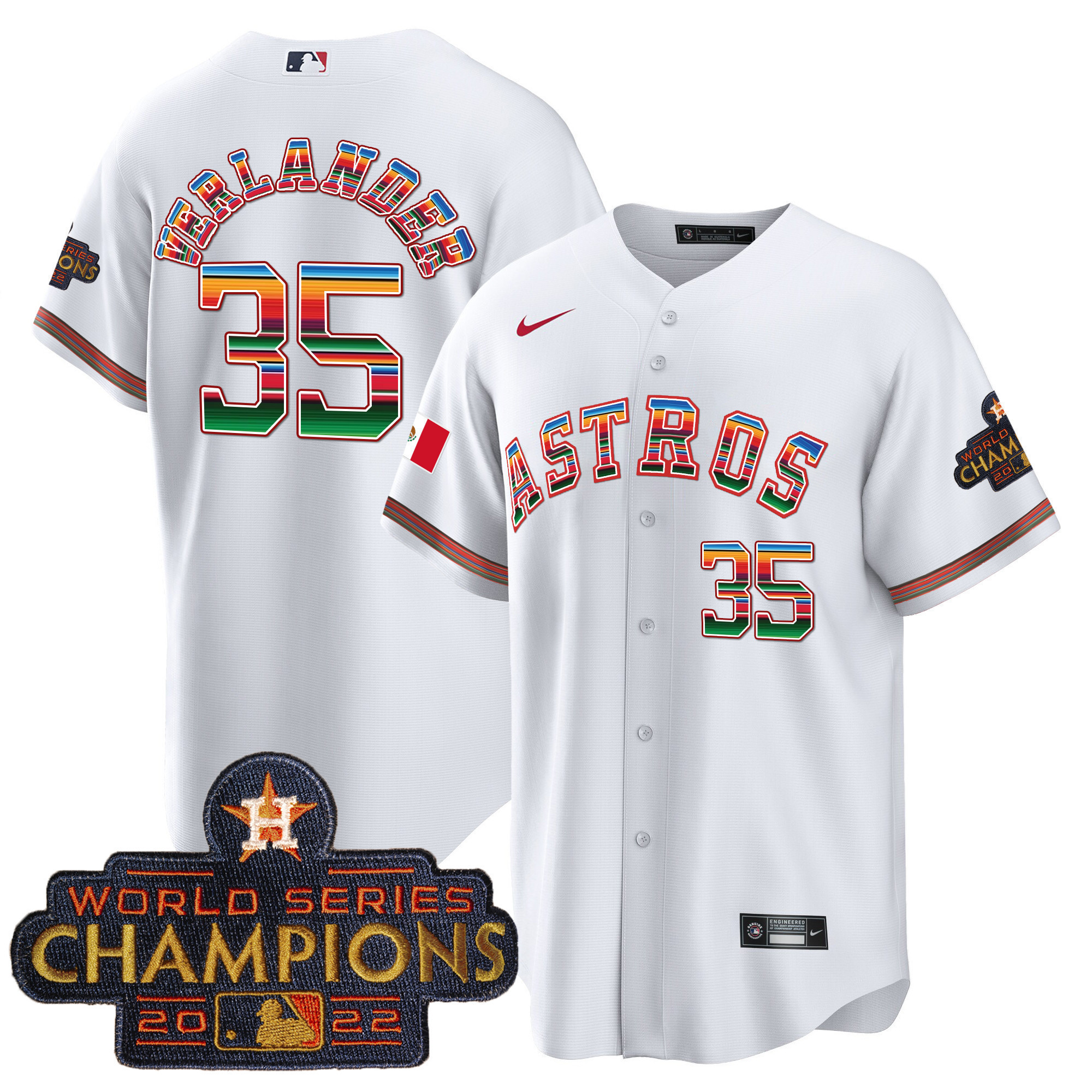 Men's Astros Mexico Hispanic Heritage Jersey - All Stitched - Image 13