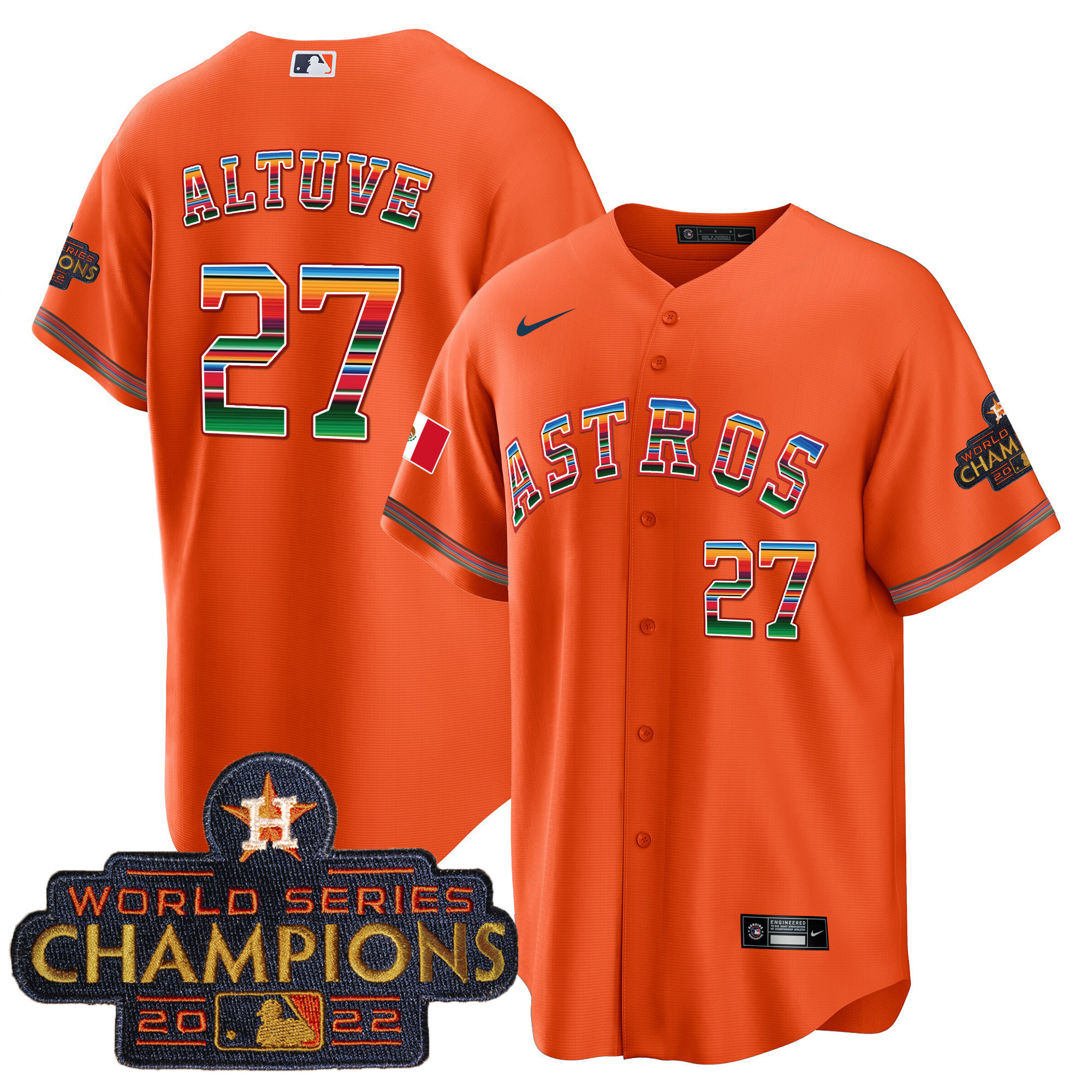Men's Astros Mexico Hispanic Heritage Jersey - All Stitched - Image 19