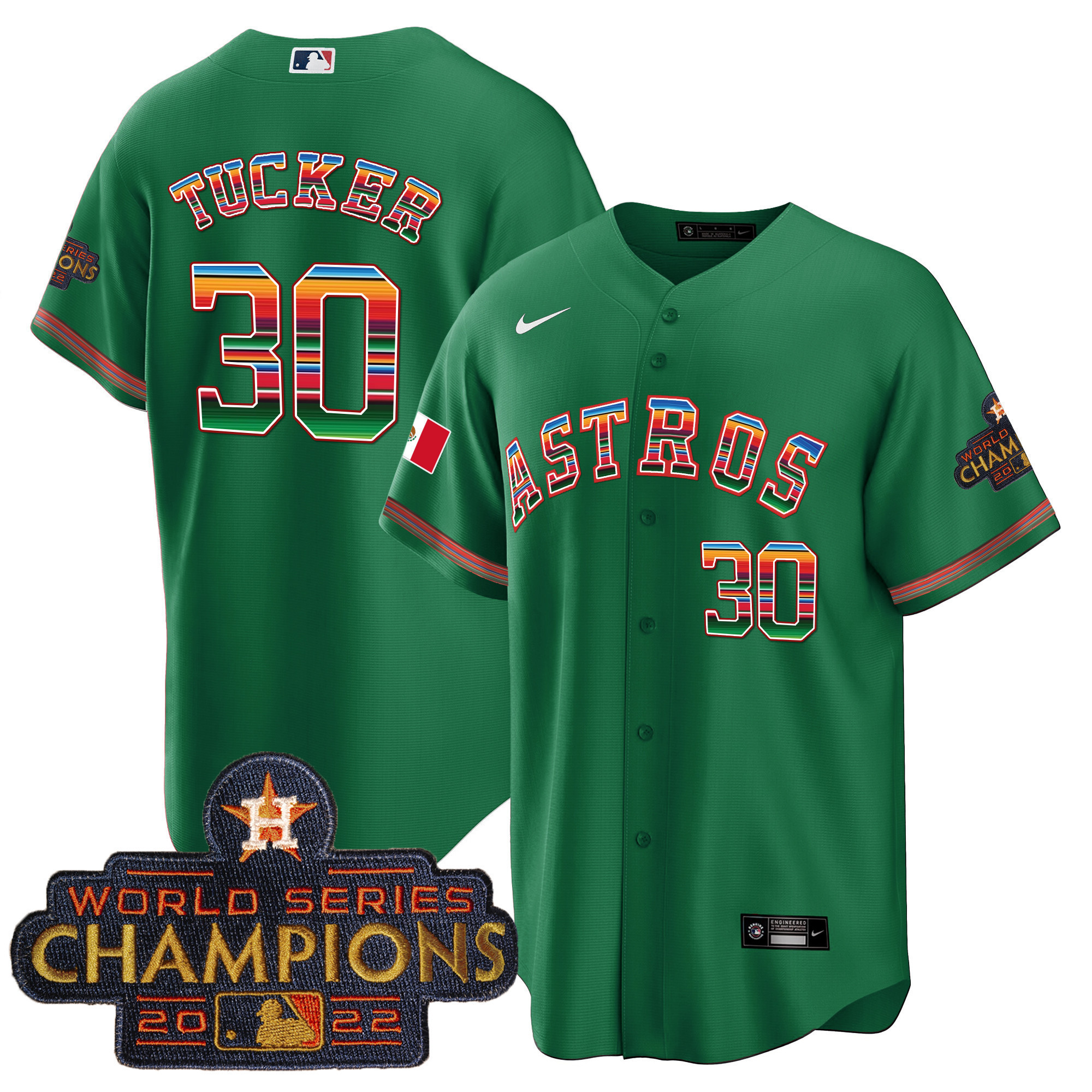 Men's Astros Mexico Hispanic Heritage Jersey - All Stitched - Image 30