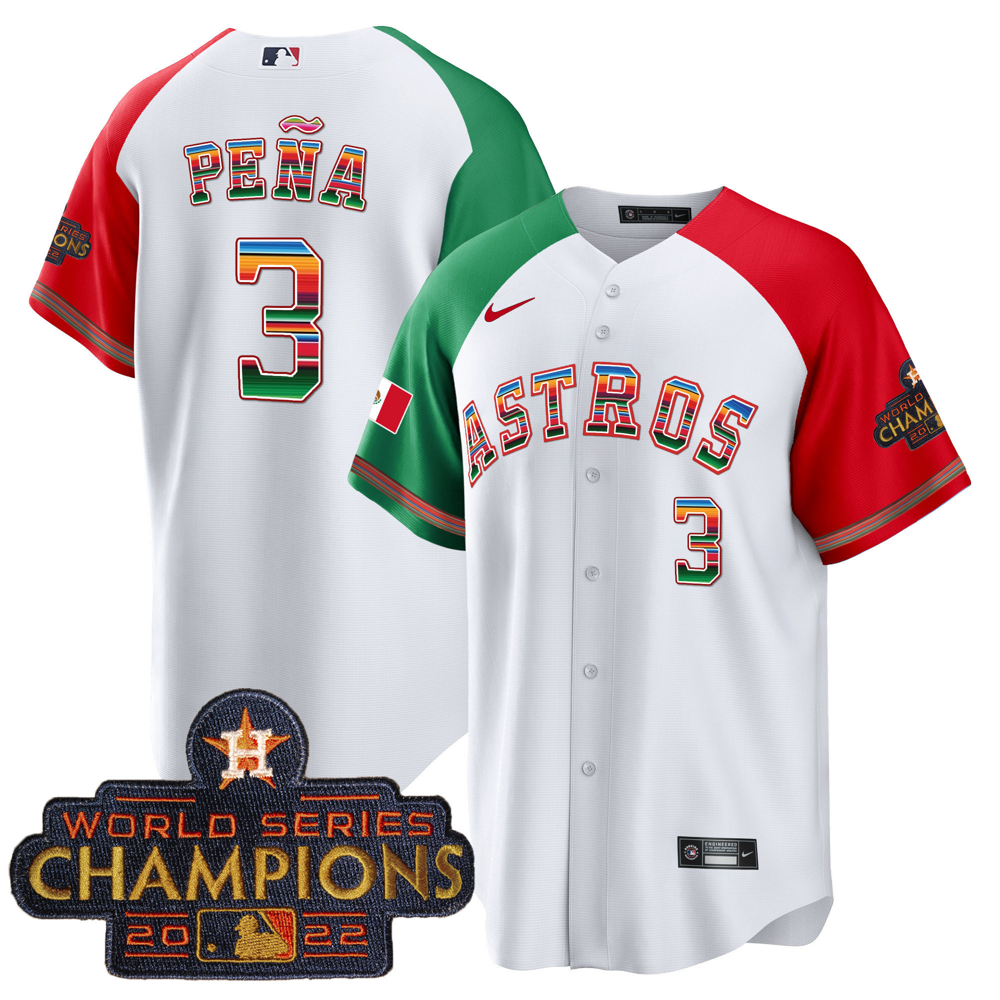 Men's Astros Mexico Hispanic Heritage Jersey - All Stitched - Image 41