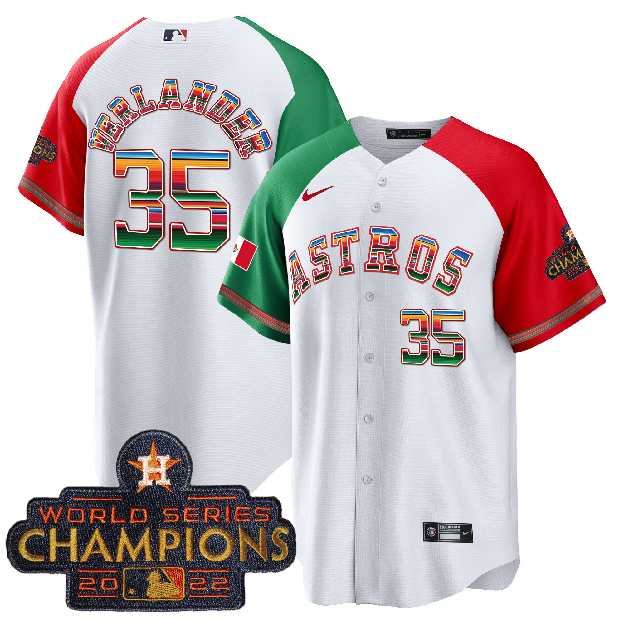 Men's Astros Mexico Hispanic Heritage Jersey - All Stitched - Image 45