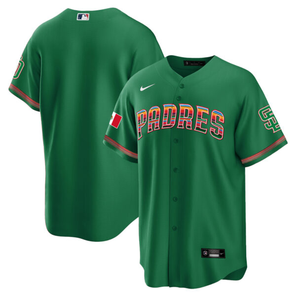Men's San Diego Padres Mexico Cool Base Limited Jersey - All Stitched - Image 28