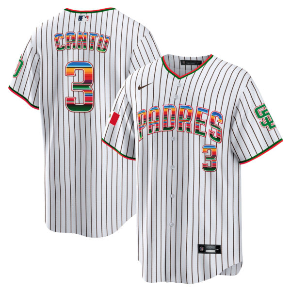 Men's San Diego Padres Mexico Cool Base Limited Jersey - All Stitched - Image 20