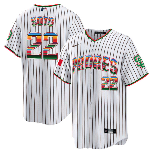 Men's San Diego Padres Mexico Cool Base Limited Jersey - All Stitched - Image 17