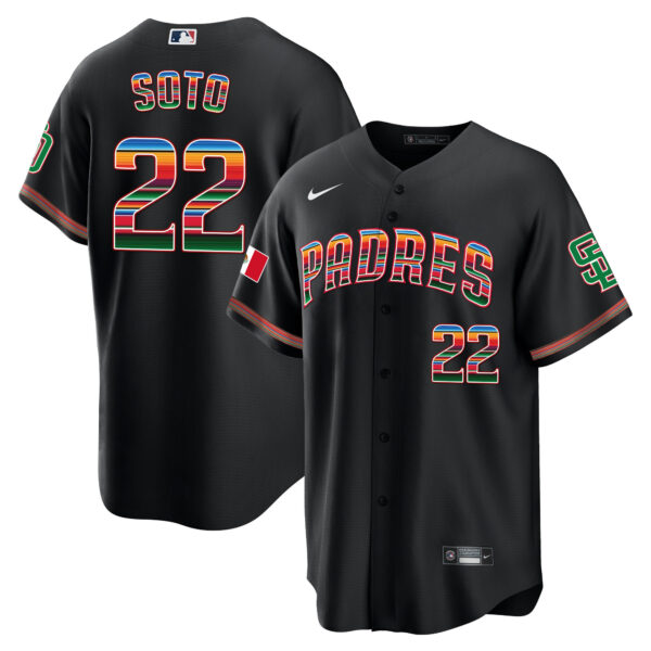 Men's San Diego Padres Mexico Cool Base Limited Jersey - All Stitched - Image 10