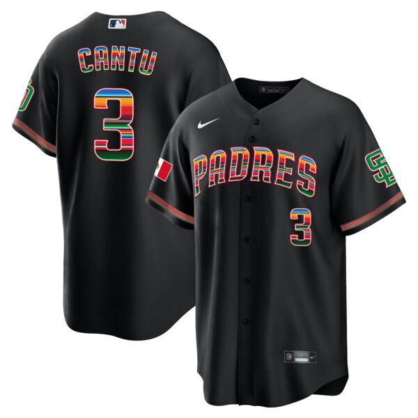 Men's San Diego Padres Mexico Cool Base Limited Jersey - All Stitched - Image 13