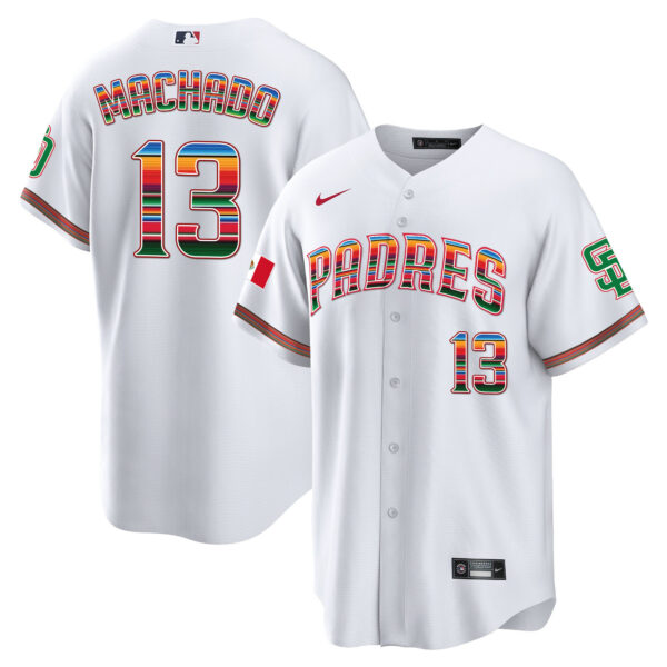 Men's San Diego Padres Mexico Cool Base Limited Jersey - All Stitched - Image 2