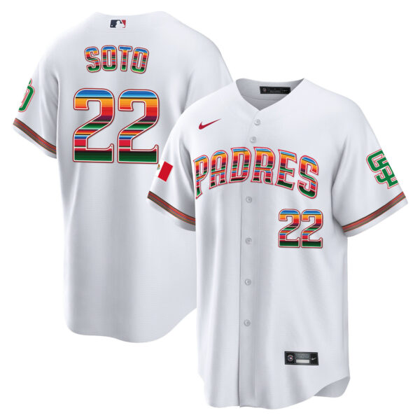 Men's San Diego Padres Mexico Cool Base Limited Jersey - All Stitched - Image 3
