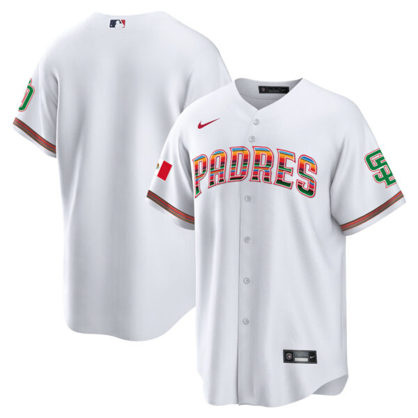Men's San Diego Padres Mexico Cool Base Limited Jersey - All Stitched - Image 7