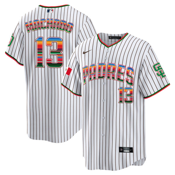 Men's San Diego Padres Mexico Cool Base Limited Jersey - All Stitched - Image 16