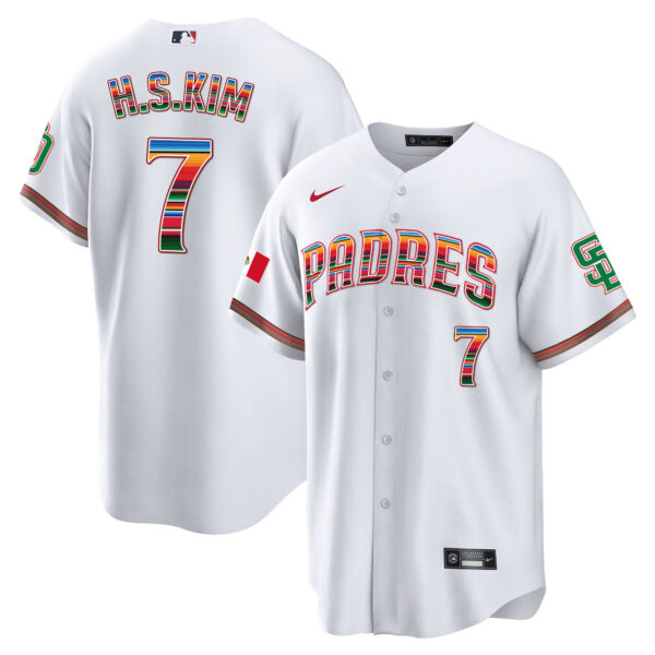 Men's San Diego Padres Mexico Cool Base Limited Jersey - All Stitched - Image 4