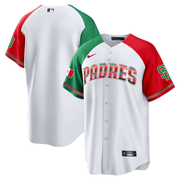 Men's San Diego Padres Mexico Cool Base Limited Jersey - All Stitched - Image 35