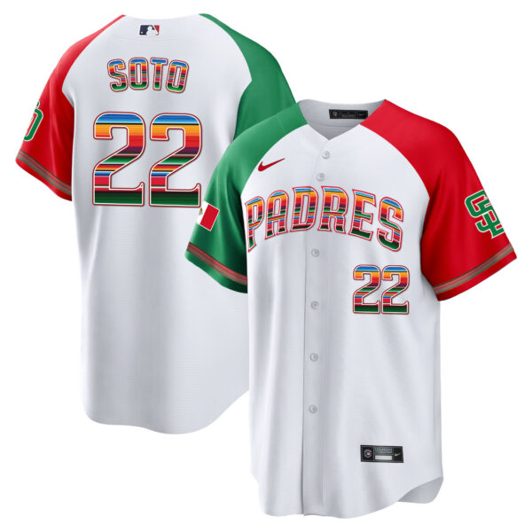 Men's San Diego Padres Mexico Cool Base Limited Jersey - All Stitched - Image 31