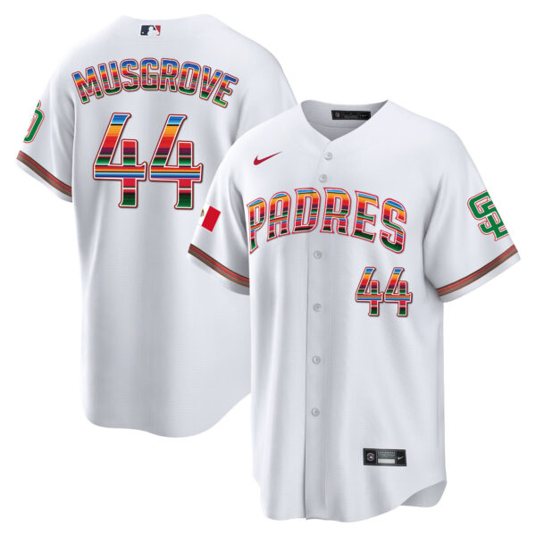 Men's San Diego Padres Mexico Cool Base Limited Jersey - All Stitched - Image 5