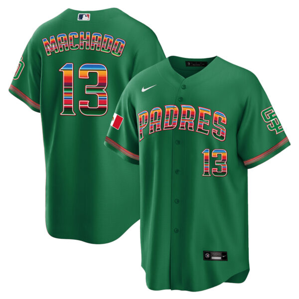 Men's San Diego Padres Mexico Cool Base Limited Jersey - All Stitched - Image 23