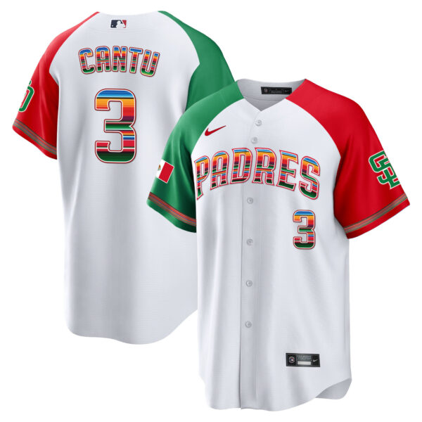 Men's San Diego Padres Mexico Cool Base Limited Jersey - All Stitched - Image 34