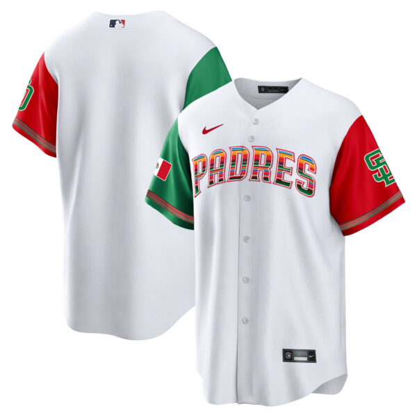 Men's San Diego Padres Mexico Cool Base Limited Jersey - All Stitched - Image 42