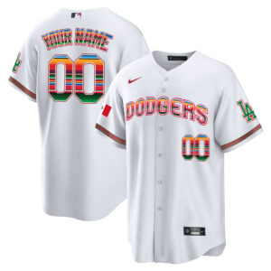Dodgers Mexico Cool Base Limited Custom Jersey V3 - All Stitched