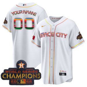 Astros Space City Mexico Cool Base Custom Jersey - All Stitched