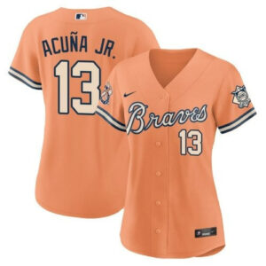 Women’s Atlanta Braves Peaches n’ Cream Jersey – All Stitched